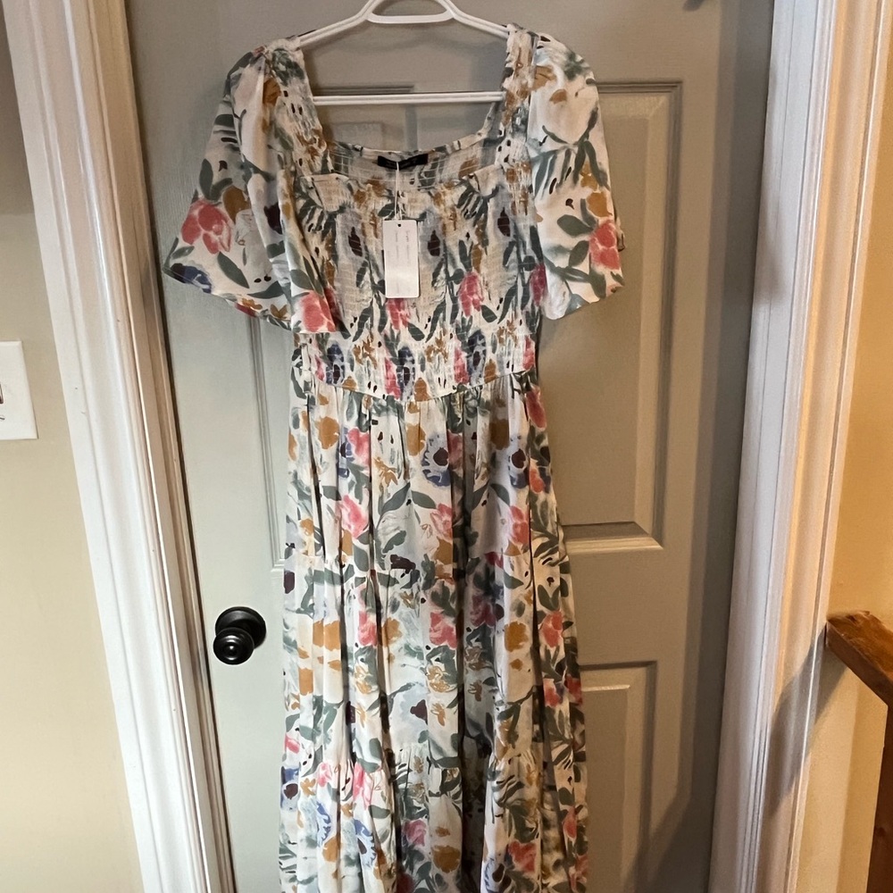 Floral Maxi Dress - Multicolor